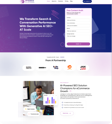 A modern, professional website that reflects your brand.